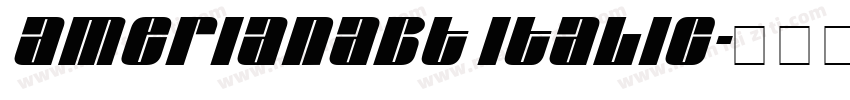 AmerianaBT Italic字体转换